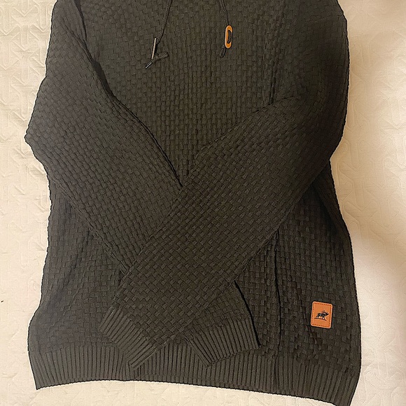 3XL basketweave pattern men’s hoodie - Picture 1 of 4